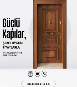 Platin Çelik Kapı Daire Kapısı.