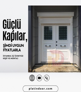 Platin Çelik Kapı Bina Giriş Kapısı